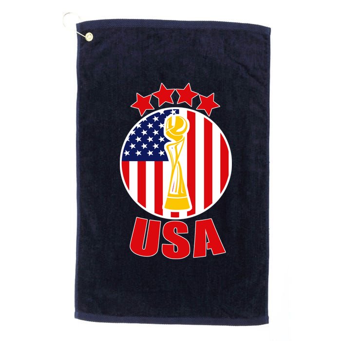 USA Women's Soccer Championship Platinum Collection Golf Towel