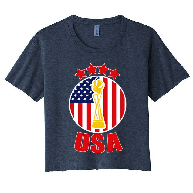 USA Women's Soccer Championship Crop Top