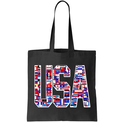 USA World Flags Pattern Bag