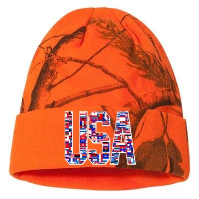 USA World Flags Pattern Kati Licensed 12" Camo Beanie