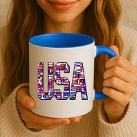 USA World Flags Pattern Mug