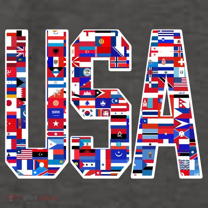 USA World Flags Pattern Vector Backpack