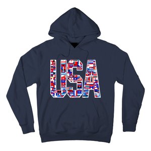 USA World Flags Pattern Hoodie