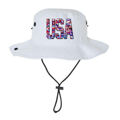 USA World Flags Pattern Legacy Cool Fit Booney Bucket Hat