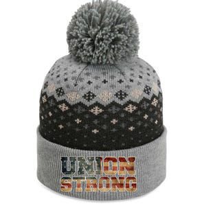 Union Strong And Solidarity Gift The Baniff Cuffed Pom Beanie