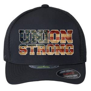 Union Strong And Solidarity Gift Flexfit Unipanel Trucker Cap