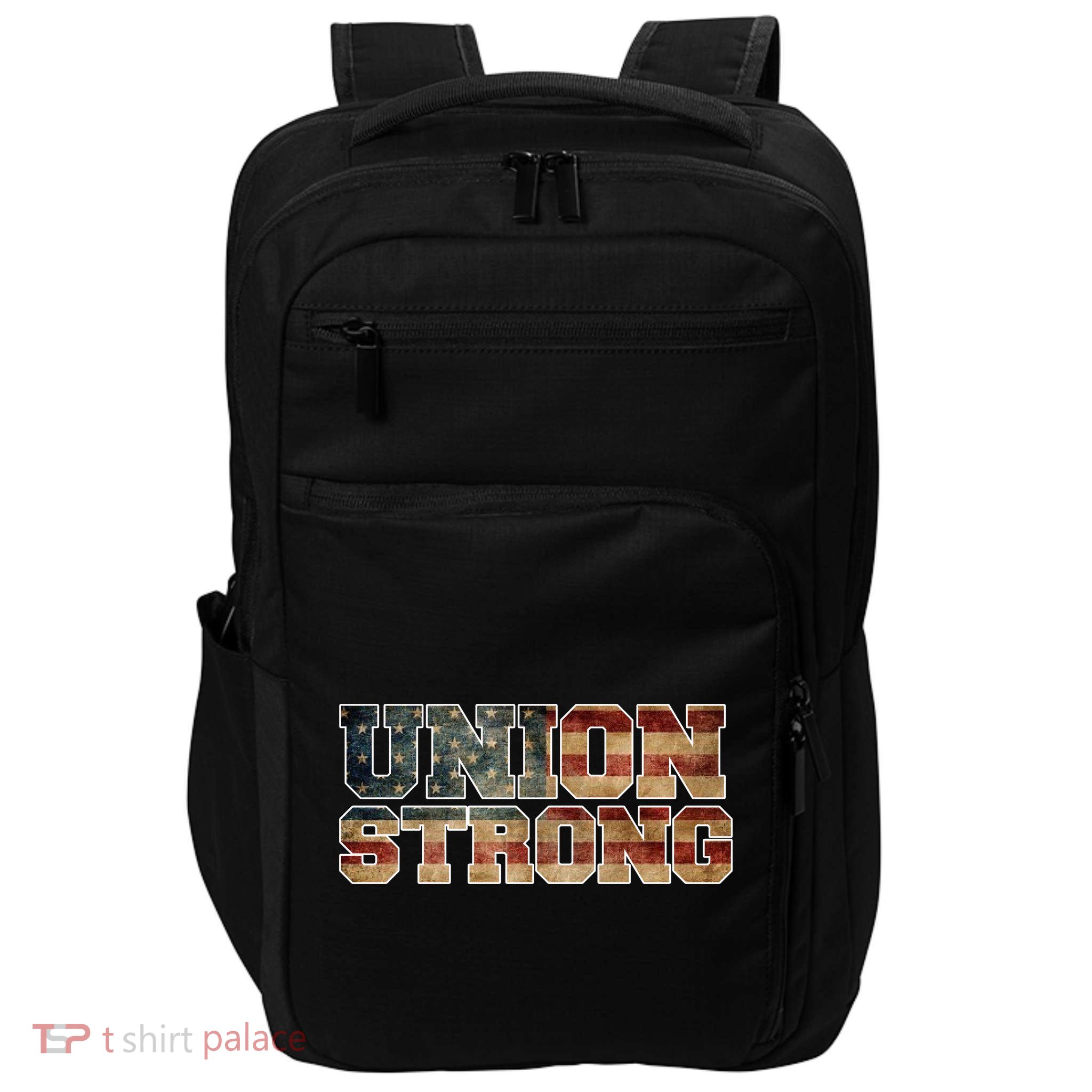 Union Strong And Solidarity Gift Impact Tech Backpack