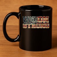 Union Strong And Solidarity Gift 11oz C Handle Ceramic Mug