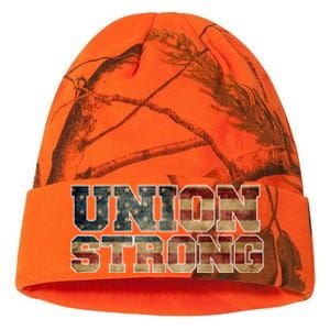 Union Strong And Solidarity Gift Kati Licensed 12" Camo Beanie