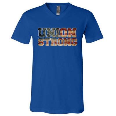 Union Strong And Solidarity Gift V-Neck T-Shirt