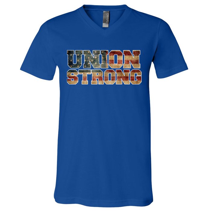 Union Strong And Solidarity Gift V-Neck T-Shirt