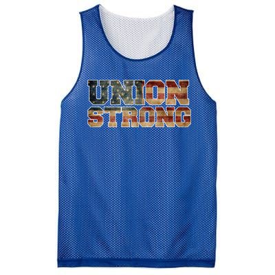 Union Strong And Solidarity Gift Mesh Reversible Basketball Jersey Tank