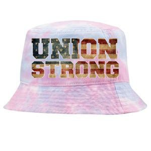 Union Strong And Solidarity Gift Tie-Dyed Bucket Hat