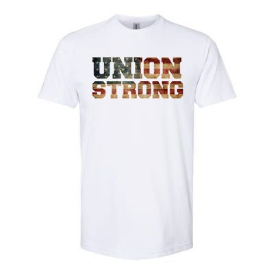 Union Strong And Solidarity Gift Softstyle CVC T-Shirt