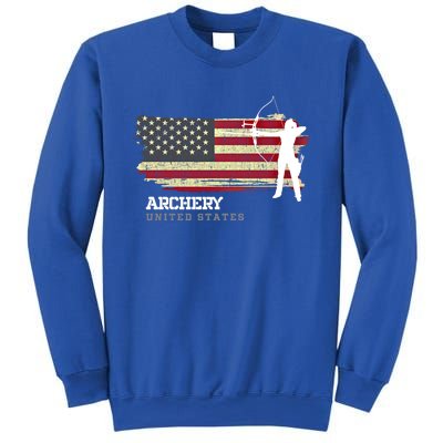 United States Archery American Flag Bow Arrow Cool Gift Sweatshirt