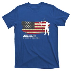 United States Archery American Flag Bow Arrow Cool Gift T-Shirt