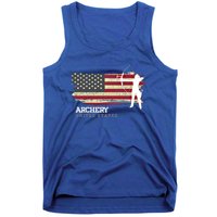 United States Archery American Flag Bow Arrow Cool Gift Tank Top