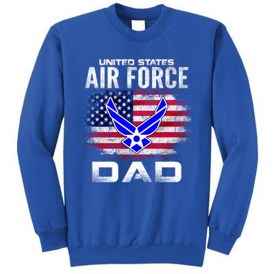 United States Air Force Dad With American Flag Gift Sweatshirt