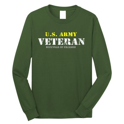 U S Army Proud Army Veteran Vintage Long Sleeve Shirt