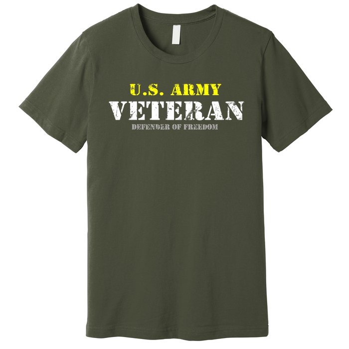 U S Army Proud Army Veteran Vintage Premium T-Shirt