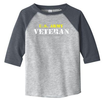 U S Army Proud Army Veteran Vintage Toddler Fine Jersey T-Shirt