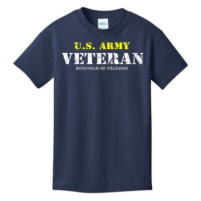 U S Army Proud Army Veteran Vintage Kids T-Shirt