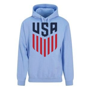 USA Soccer America Flag Football Retro Unisex Surf Hoodie