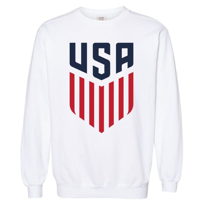 USA Soccer America Flag Football Retro Garment-Dyed Sweatshirt