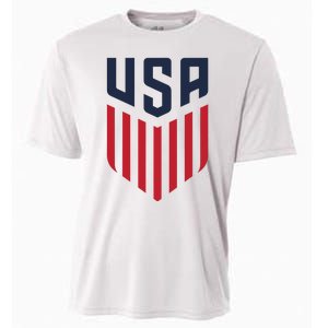 USA Soccer America Flag Football Retro Cooling Performance Crew T-Shirt