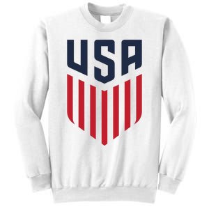 USA Soccer America Flag Football Retro Sweatshirt