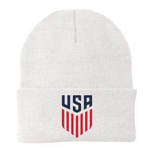 USA Soccer America Flag Football Retro Knit Cap Winter Beanie