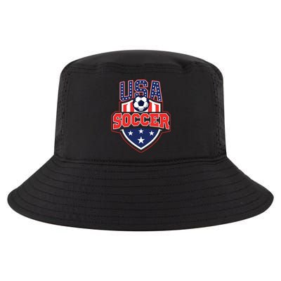 USA Soccer - American Flag Football Player Cool Comfort Performance Bucket Hat