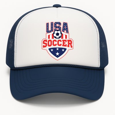 USA Soccer - American Flag Football Player Trucker Hat