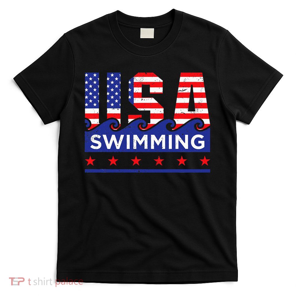 Usa Swimming Artwork For A Swimmer T-Shirt
