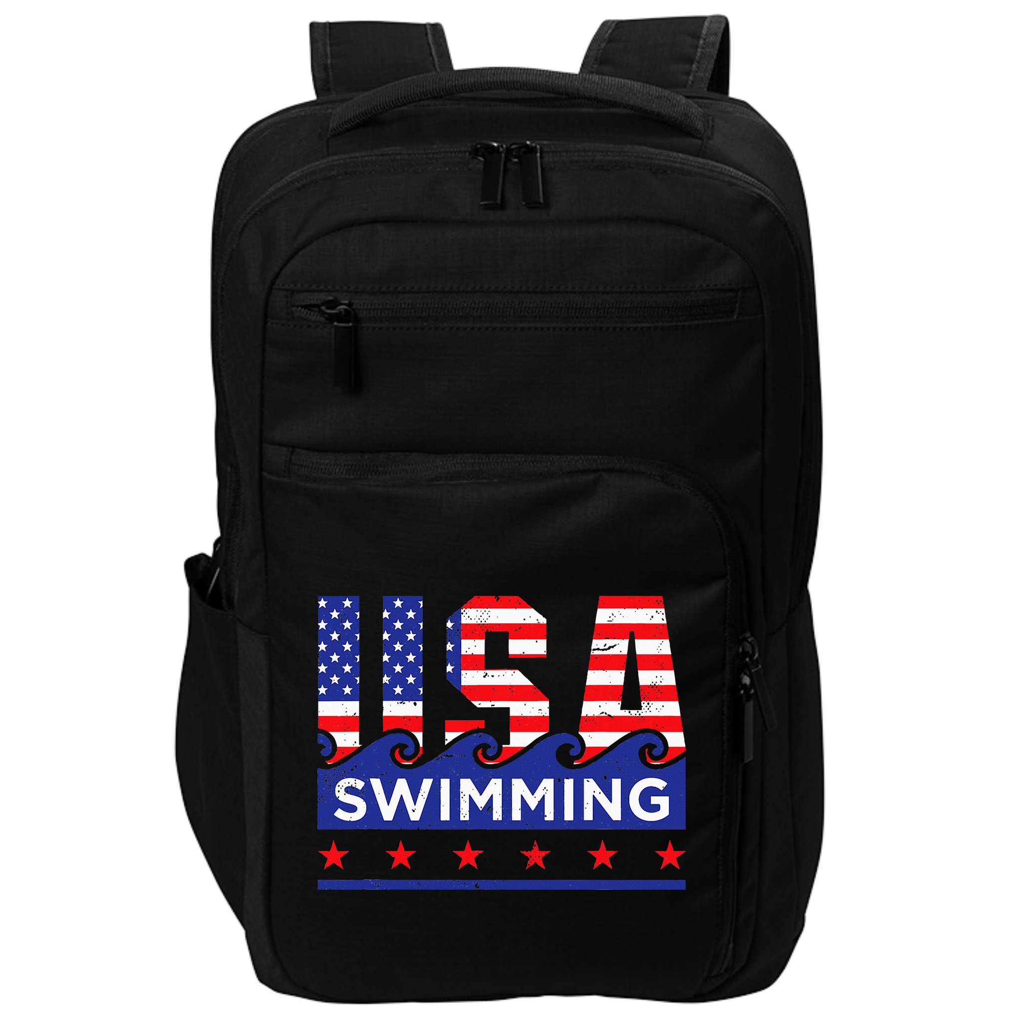 Usa Swimming Artwork For A Swimmer Impact Tech Backpack