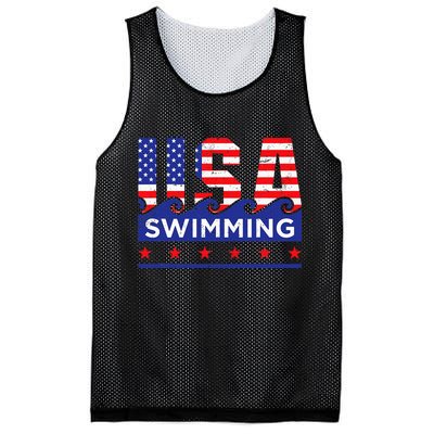 Usa Swimming Artwork For A Swimmer Mesh Reversible Basketball Jersey Tank