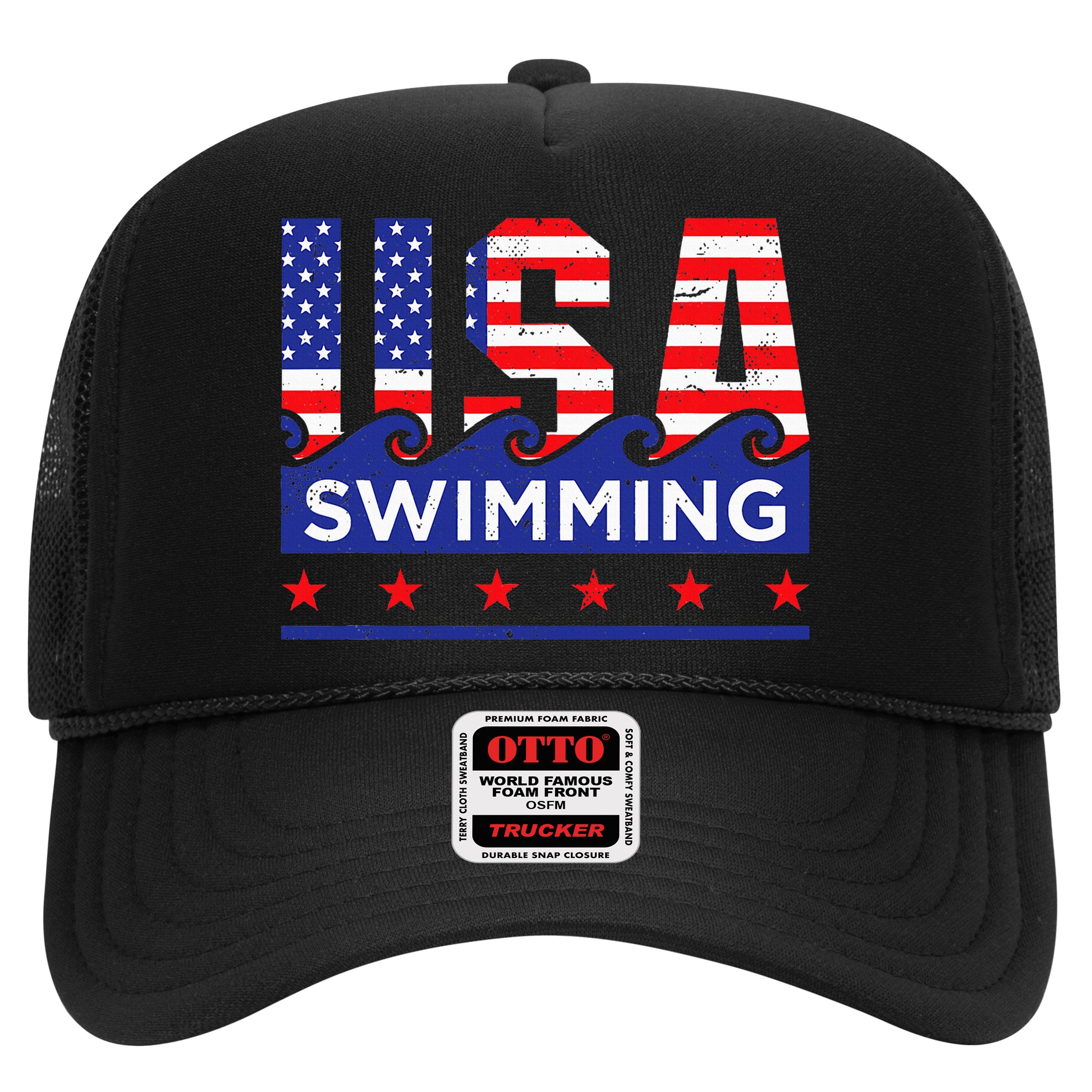 Usa Swimming Artwork For A Swimmer Hat