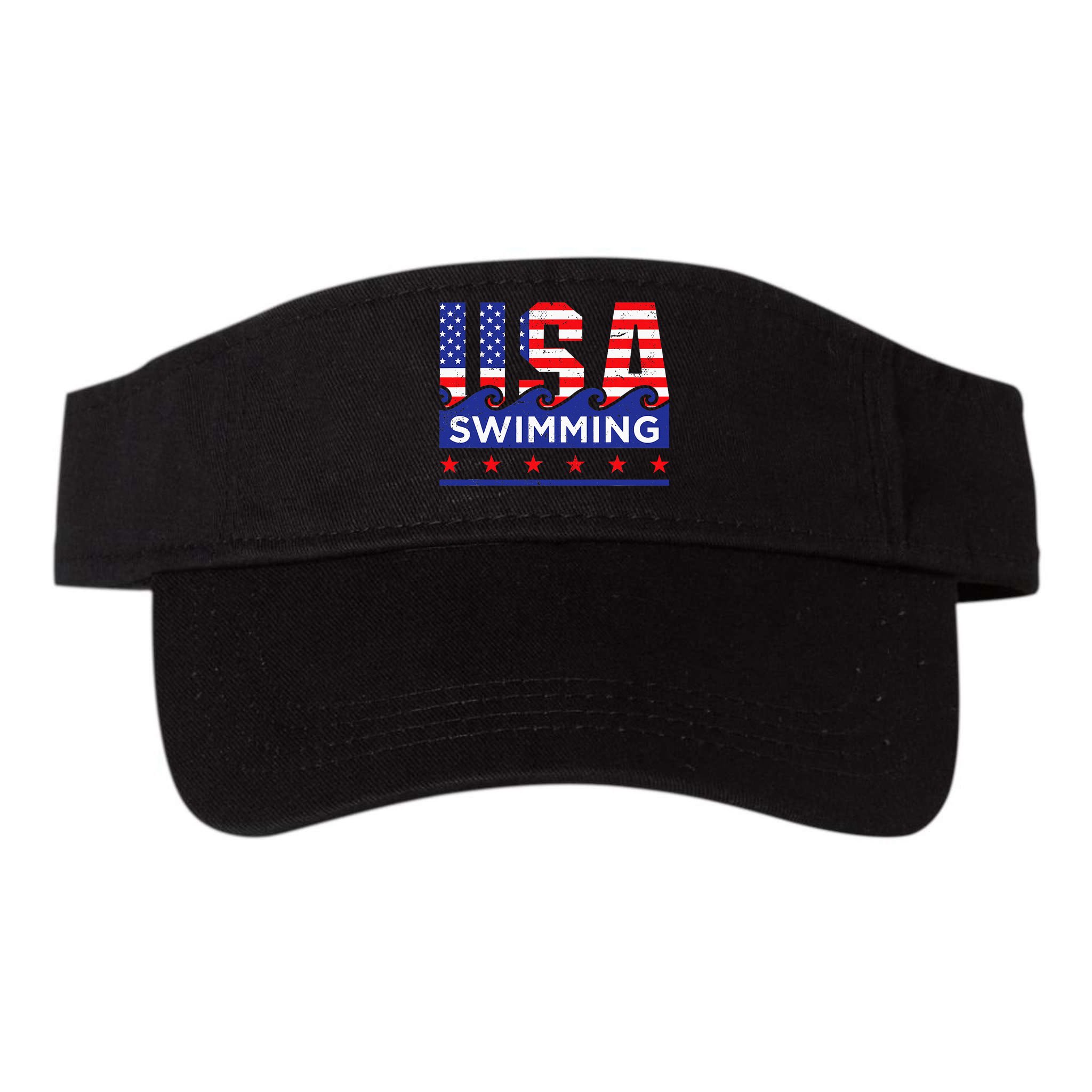 Usa Swimming Artwork For A Swimmer Visor