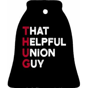 Union Strong and Solidarity - Union Thug Ceramic Bell Ornament