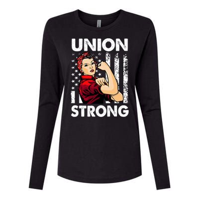 Union Strong And Solidarity Union Proud Labor Day Womens Cotton Relaxed Long Sleeve T-Shirt