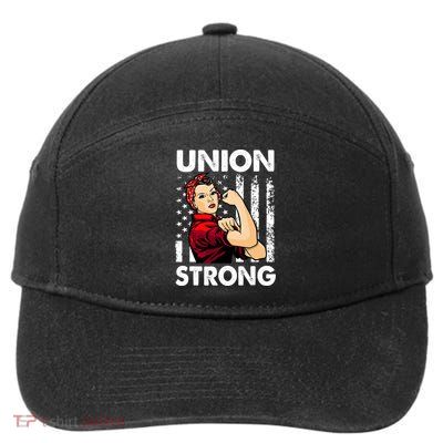 Union Strong And Solidarity Union Proud Labor Day 7-Panel Snapback Hat