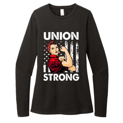 Union Strong And Solidarity Union Proud Labor Day Womens CVC Long Sleeve Shirt