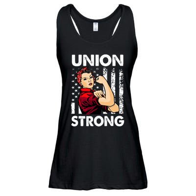 Union Strong And Solidarity Union Proud Labor Day Ladies Essential Flowy Tank