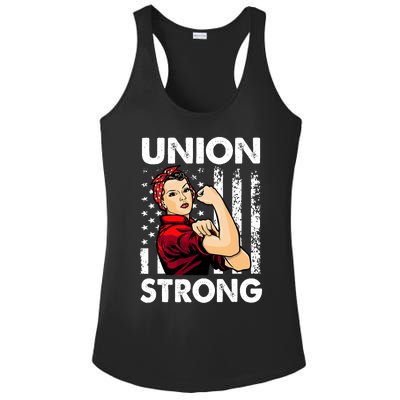 Union Strong And Solidarity Union Proud Labor Day Ladies PosiCharge Competitor Racerback Tank