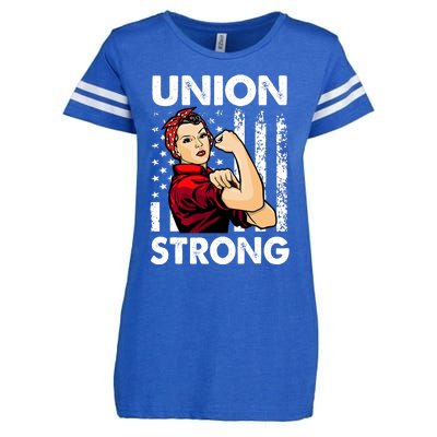 Union Strong And Solidarity Union Proud Labor Day Enza Ladies Jersey Football T-Shirt