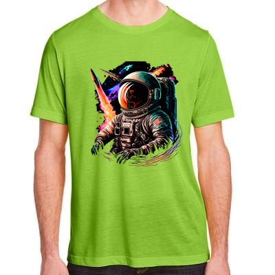 United States Astronaut With Rockets Adult ChromaSoft Performance T-Shirt