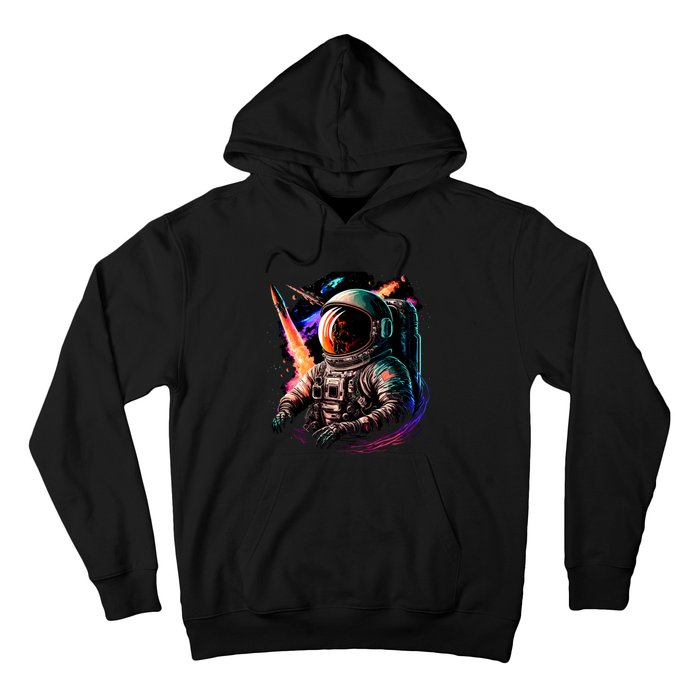 United States Astronaut With Rockets Hoodie