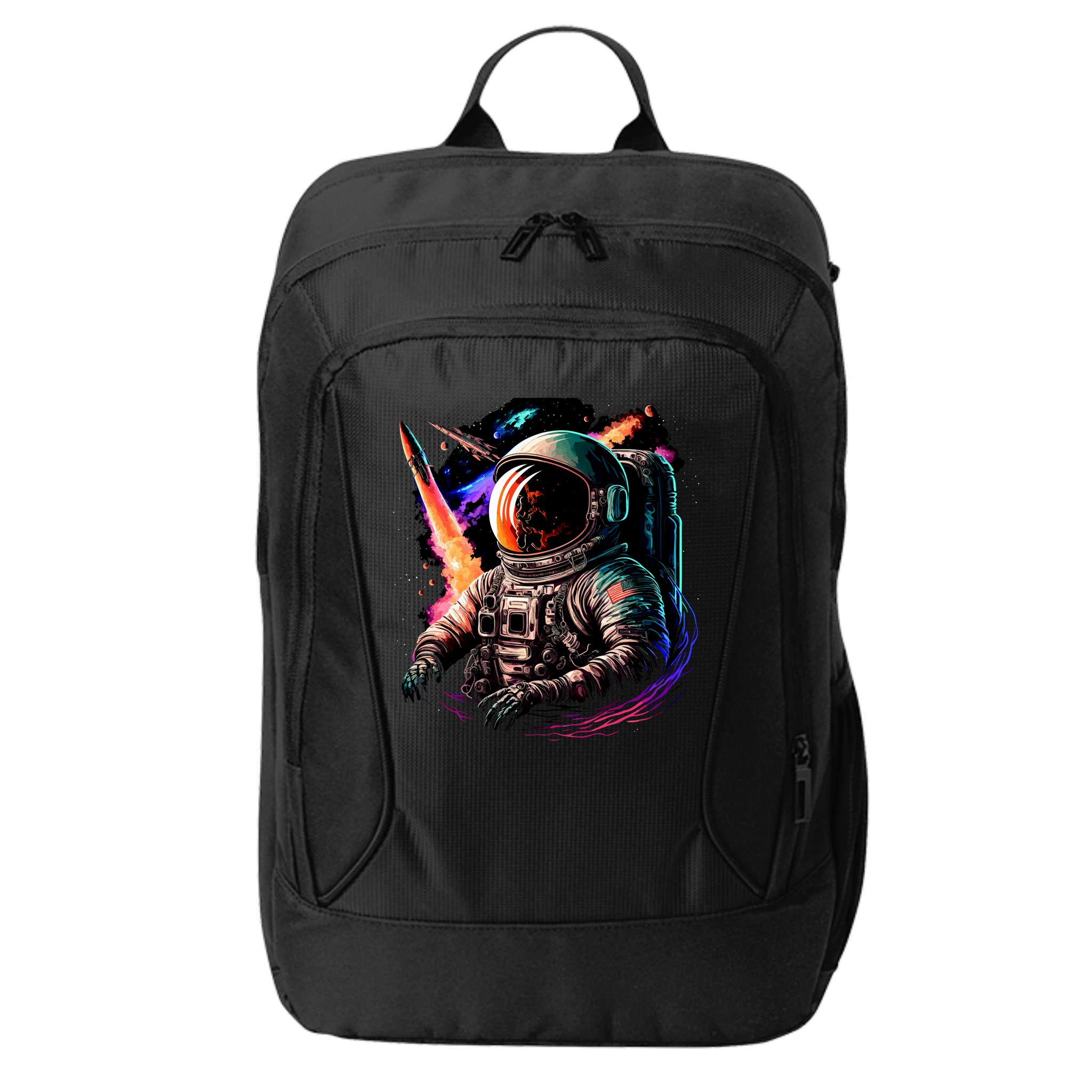 United States Astronaut With Rockets City Backpack