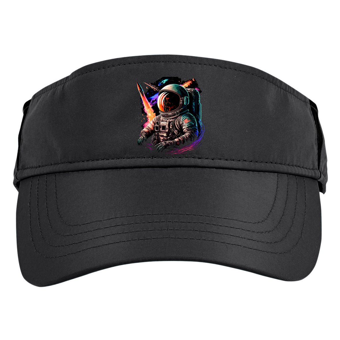 United States Astronaut With Rockets Adult Drive Performance Visor