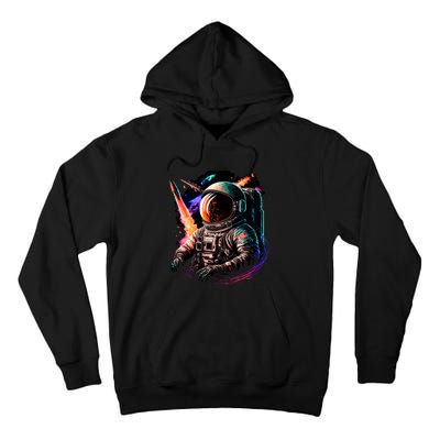 United States Astronaut With Rockets Tall Hoodie